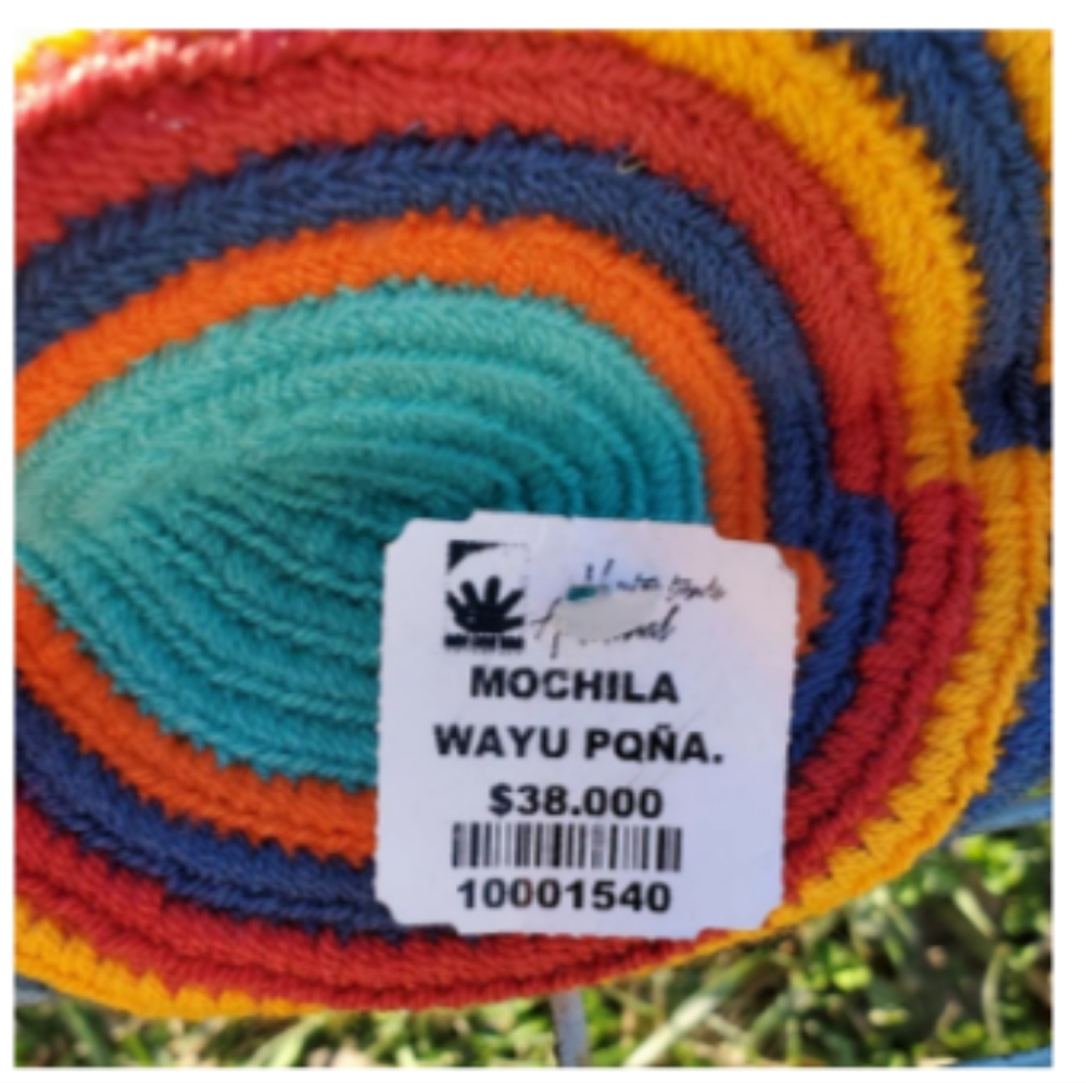 Wayuu Mochila Colombian woven bag, tassels, bright colors